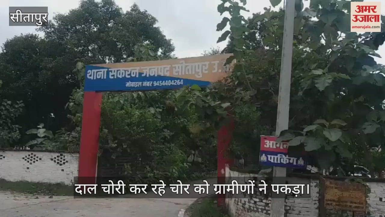 VIDEO: दाल चोरी कर रहे चोर को ग्रामीणों ने पकड़ा, पेड़ से बांधकर पीटा