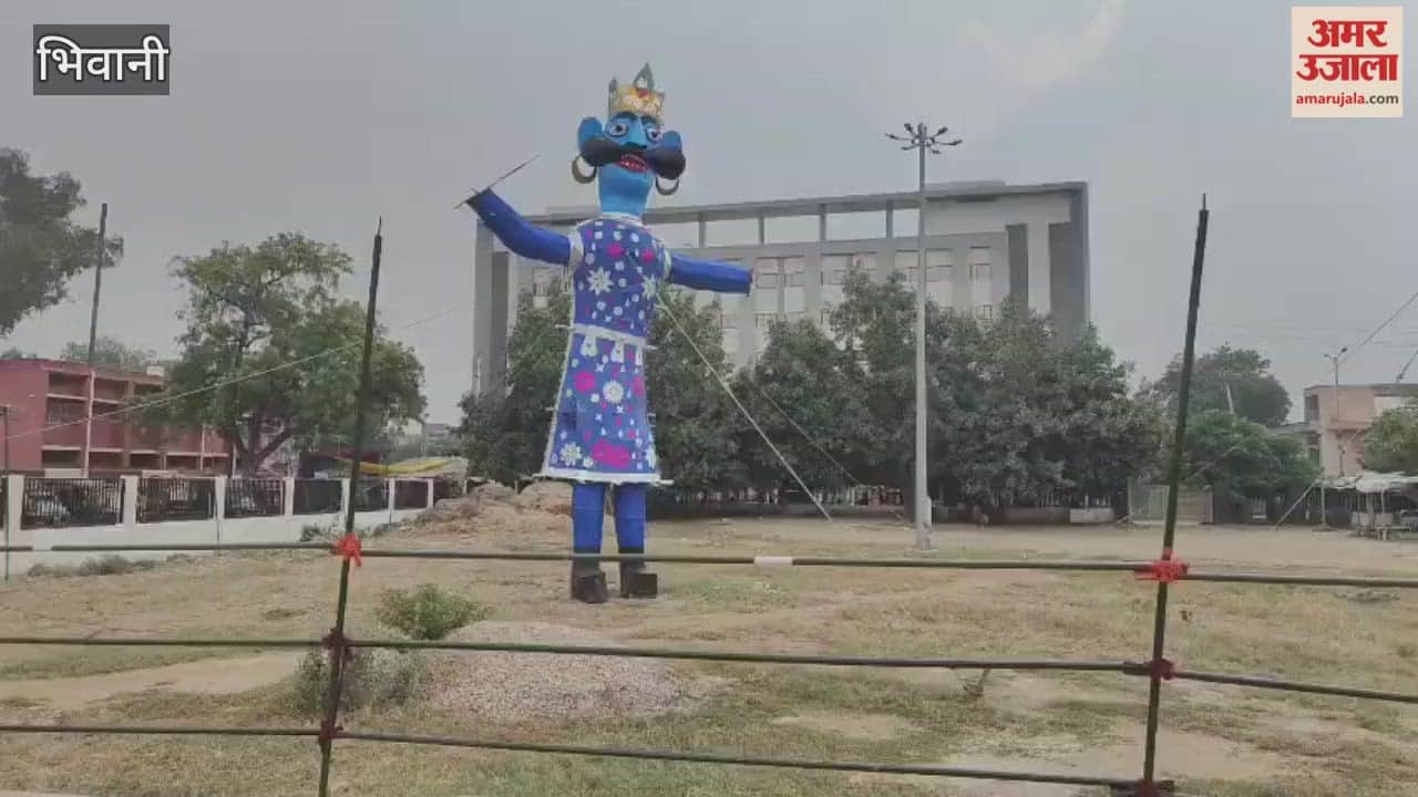 Statues of Ravana, Kumbhakarna, and Meghnath were erected in Kirodimal Park in Bhiwani.