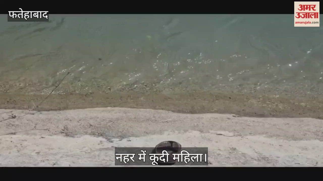 woman jumps into canal