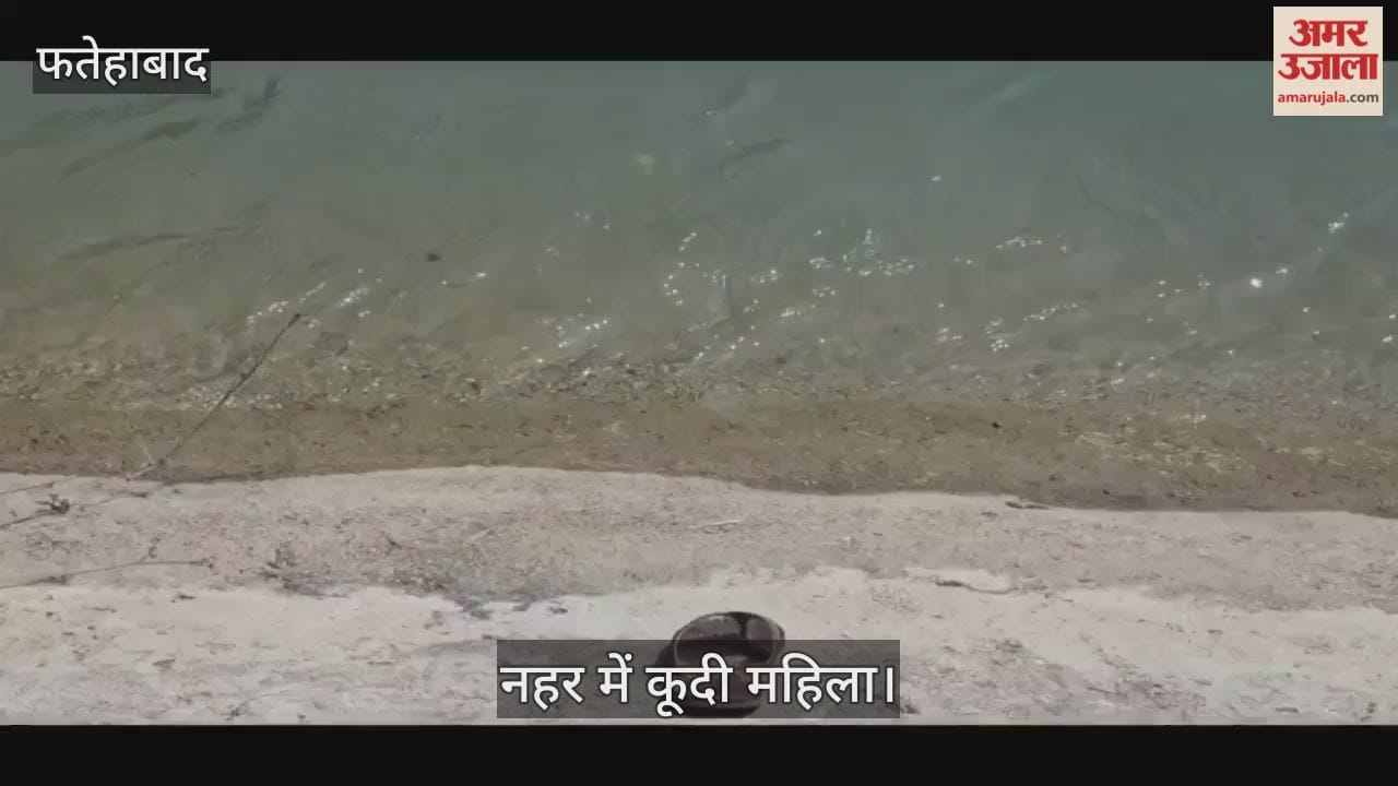 woman jumps into canal