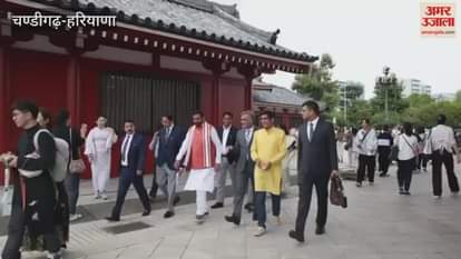 CM Nayab Saini reached Japan and also visited the oldest Sensoji Temple