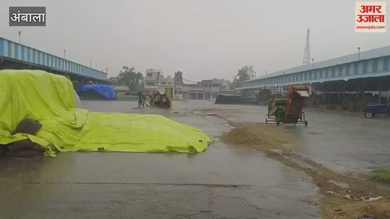 Heavy rain in ambala