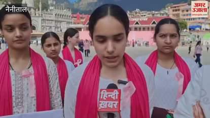 Asha Foundation organised a pink rally to create awareness about cancer in nainital