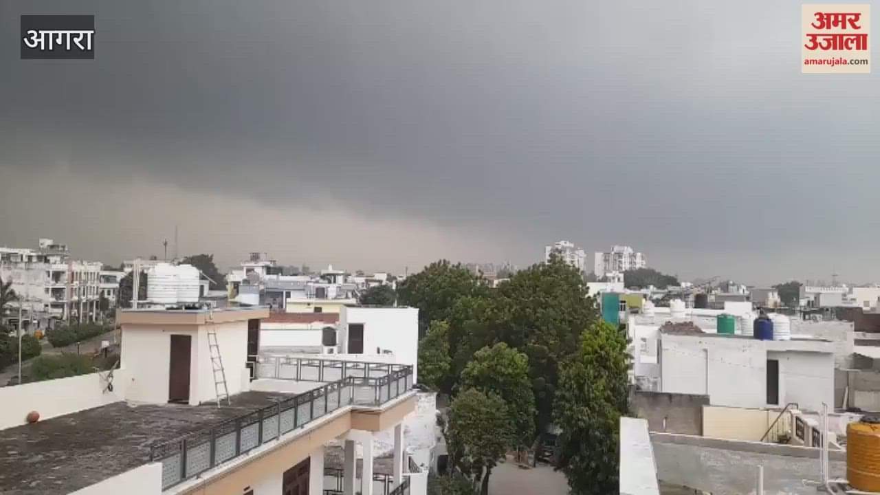 Heavy rain in Agra weather department issues alert