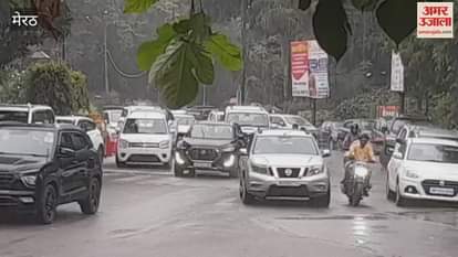 Meerut: Weather changed due to heavy rain in the afternoon