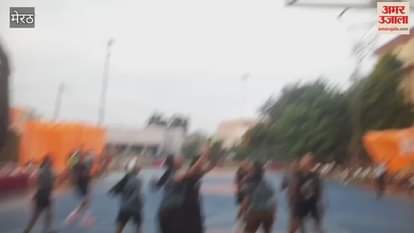 Meerut: Basketball match between Agra and Gonda