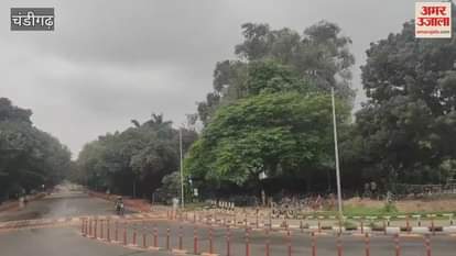 light rain in Chandigarh