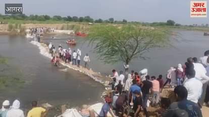 search for seven people who drowned in Uttang river in Agra continues for fourth day