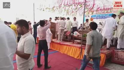 Rajya Sabha MP Kartikeya Sharma in Jind