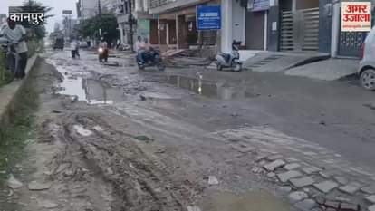 dilapidated condition of the road located in Awas Vikas Ek Keshav Puram