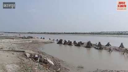 Erosion has begun after the Ganges River's water level has receded