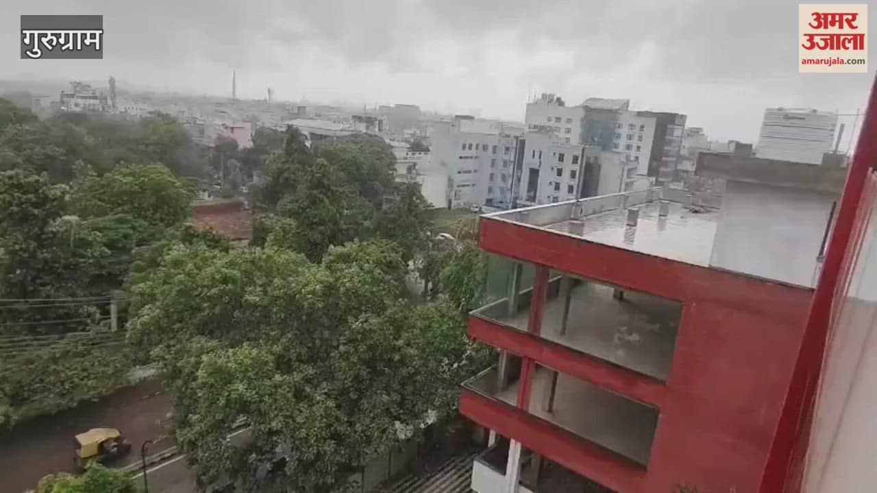 temperature drops in gurugram due to rain