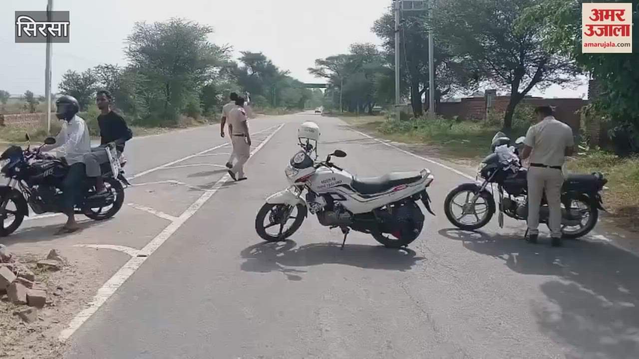 trolley overturned again on Sirsa Road in Ellenabad, people met the Tehsildar.