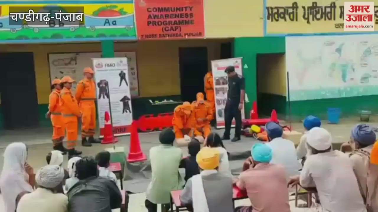 NDRF team in Ferozepur sensitizes people about emergency situations