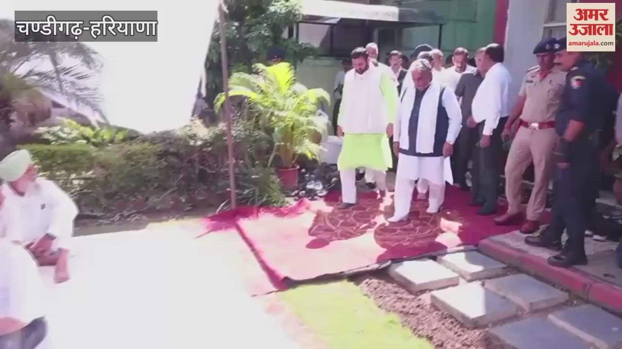 CM Nayab Saini reached to meet IAS Amneet P Kumar