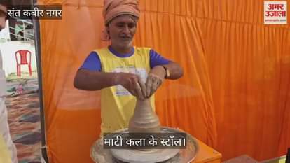 Clay art stall became the center of attraction in the Swadeshi fair.