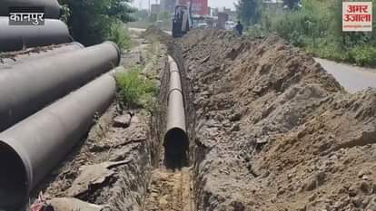 Work on the Amrit Drinking Water Scheme is progressing at a slow pace, disrupting traffic