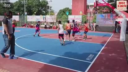 Meerut: CISCE National Basketball Competition begins, players show their strength