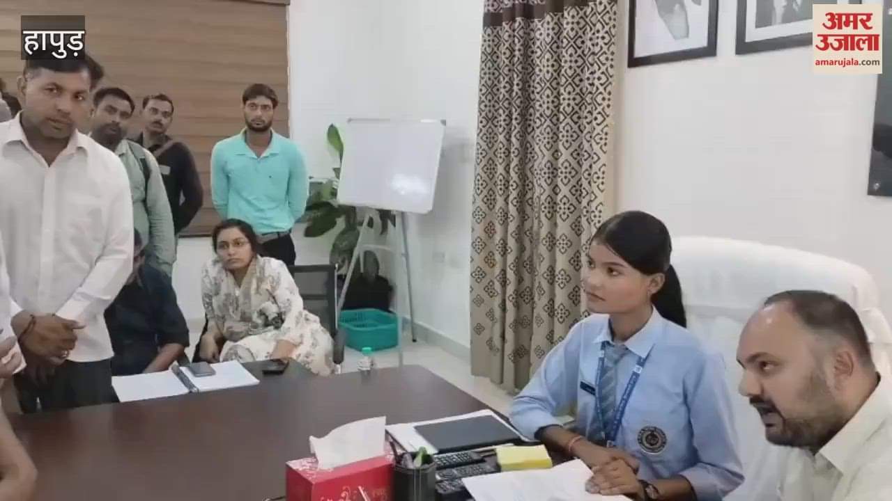 student nancy singh took charge of district magistrate for a day in hapur