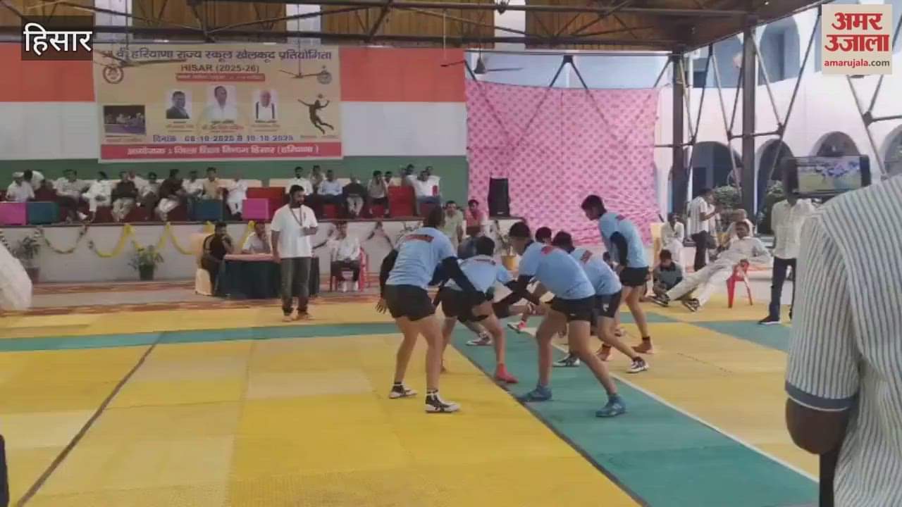 Women Kabaddi players entered the field for the title battle in Hisar