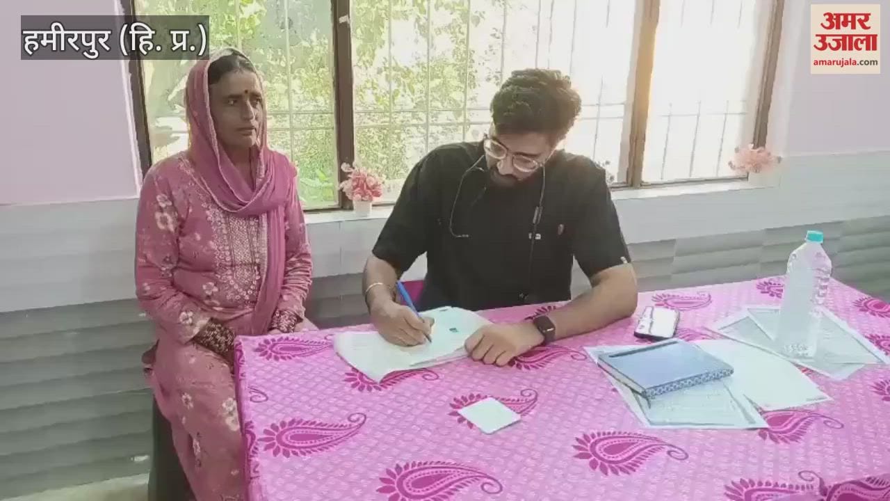 Hamirpur Health check-up of 140 people in a camp in Bharedi