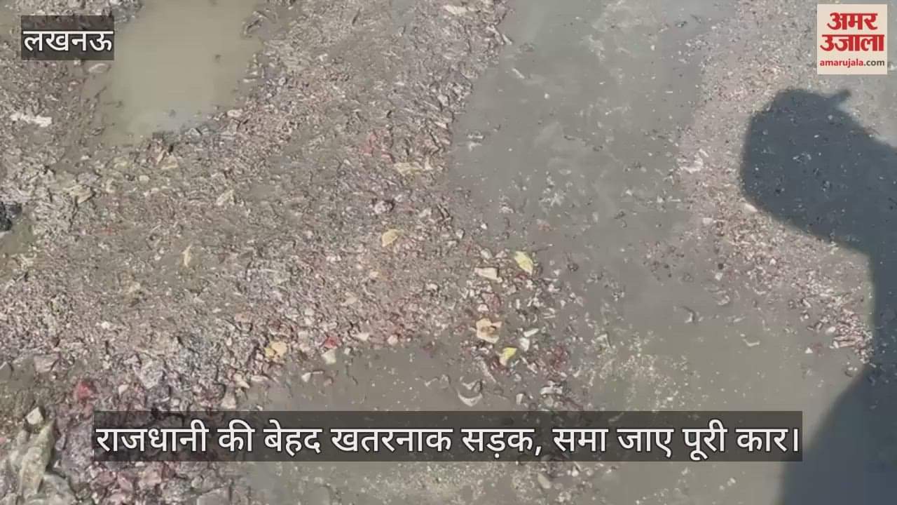 राजधानी की बेहद खतरनाक सड़क, समा जाए पूरी कार; जान जोखिम में डालकर आते-जाते लोग