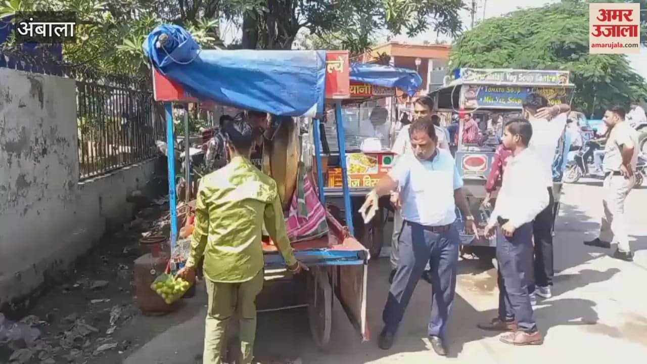 Ambala Municipal Council launches drive, seizes hoardings and posters placed outside shops