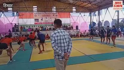 Hisar became the champion in the state level school kabaddi competition in Under-19 in Hisar.