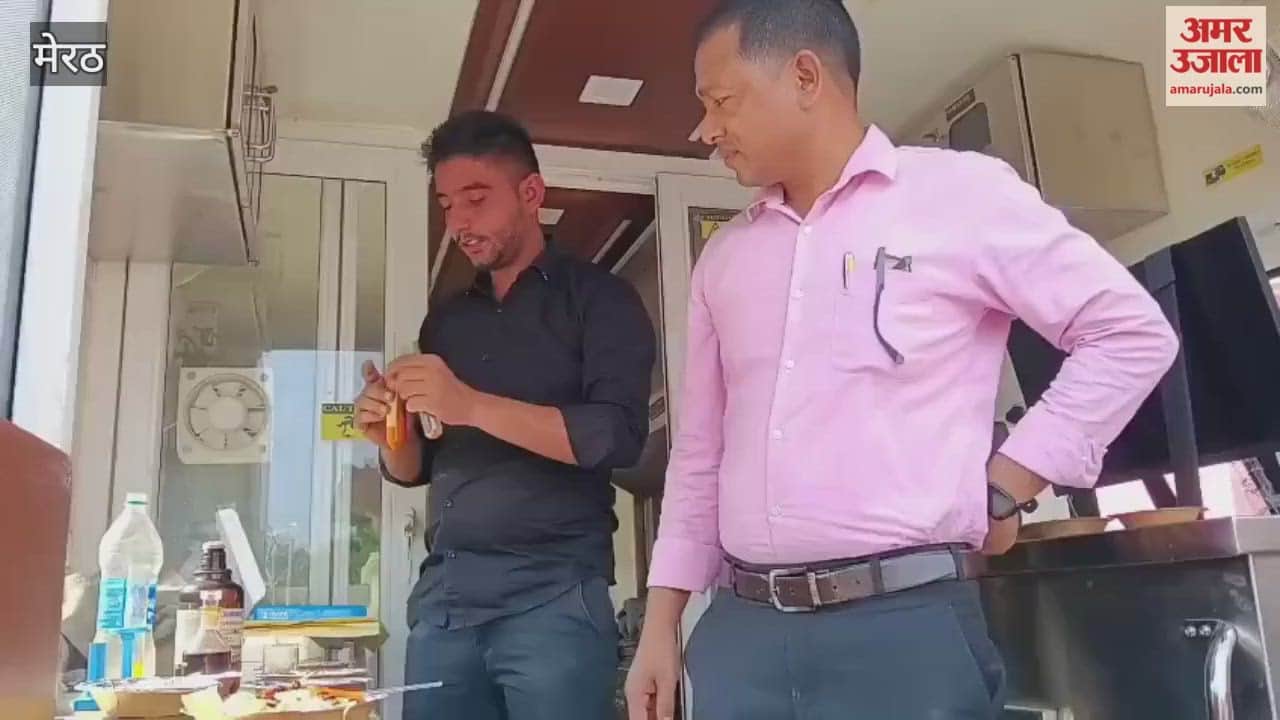 Meerut: Food department collected samples in Mawana....