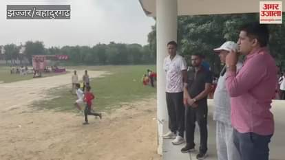 In Jhajjar, Krishna Kumar and Kavita were first in the 100 meter race in the 14 years age group.