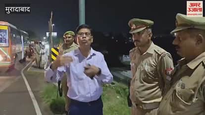 demolition of the Gagan bridge on Delhi Road caused a traffic jam; the SP Traffic arrived at the scene