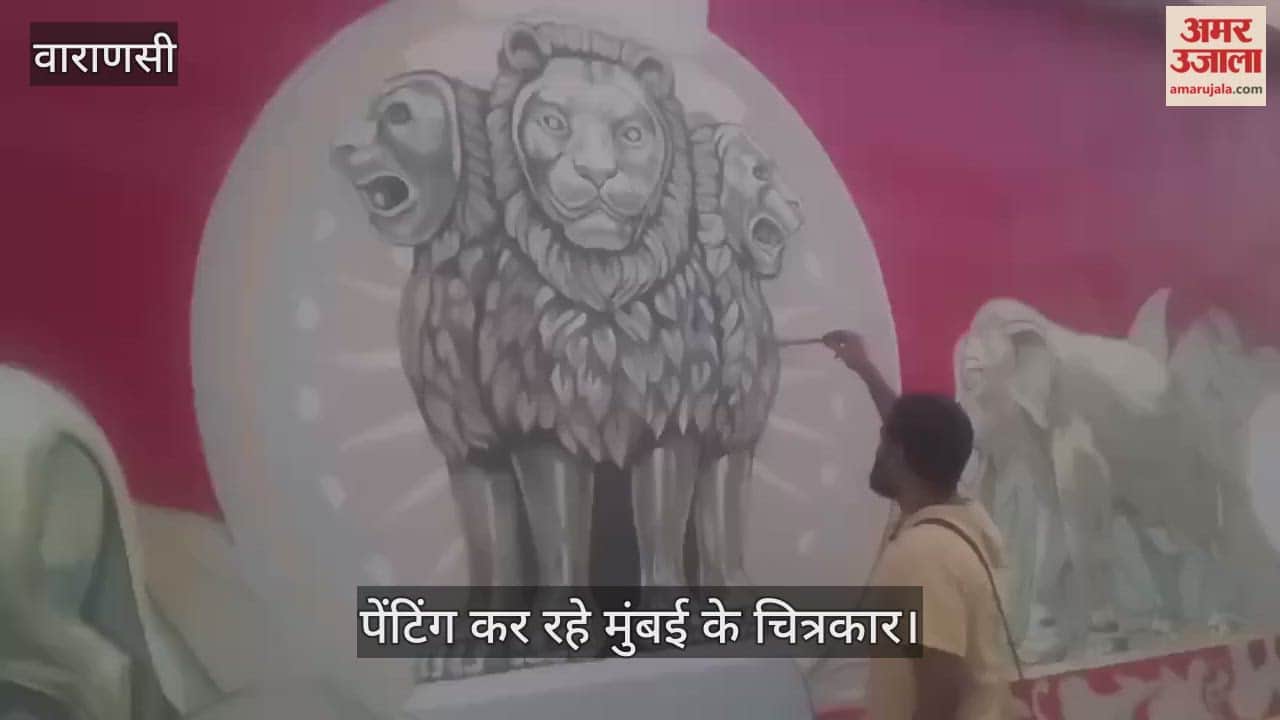 painting based on Satyamev Jayate became center of attraction in Varanasi
