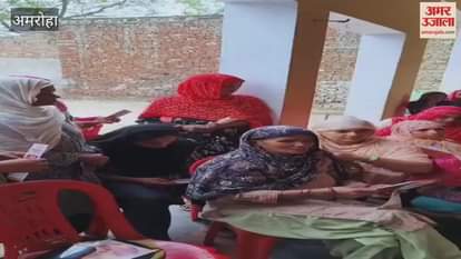 Helpline numbers and information about welfare schemes were provided to women