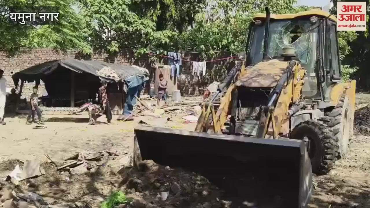 Illegal encroachments by migrants near Gaba Hospital in Yamunanagar removed, joint action by the Municipal Corporation restores the beauty of the city