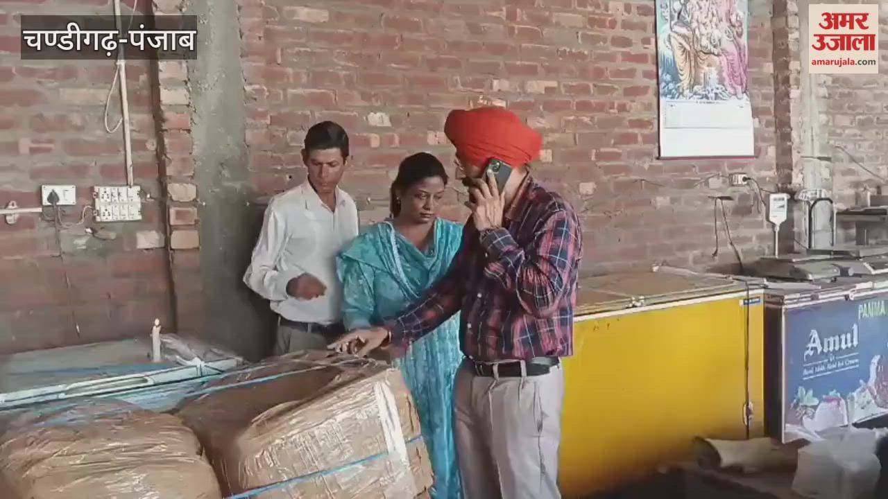 Raids were conducted in Taragarh area of Pathankot, ten quintals of paneer were seized.