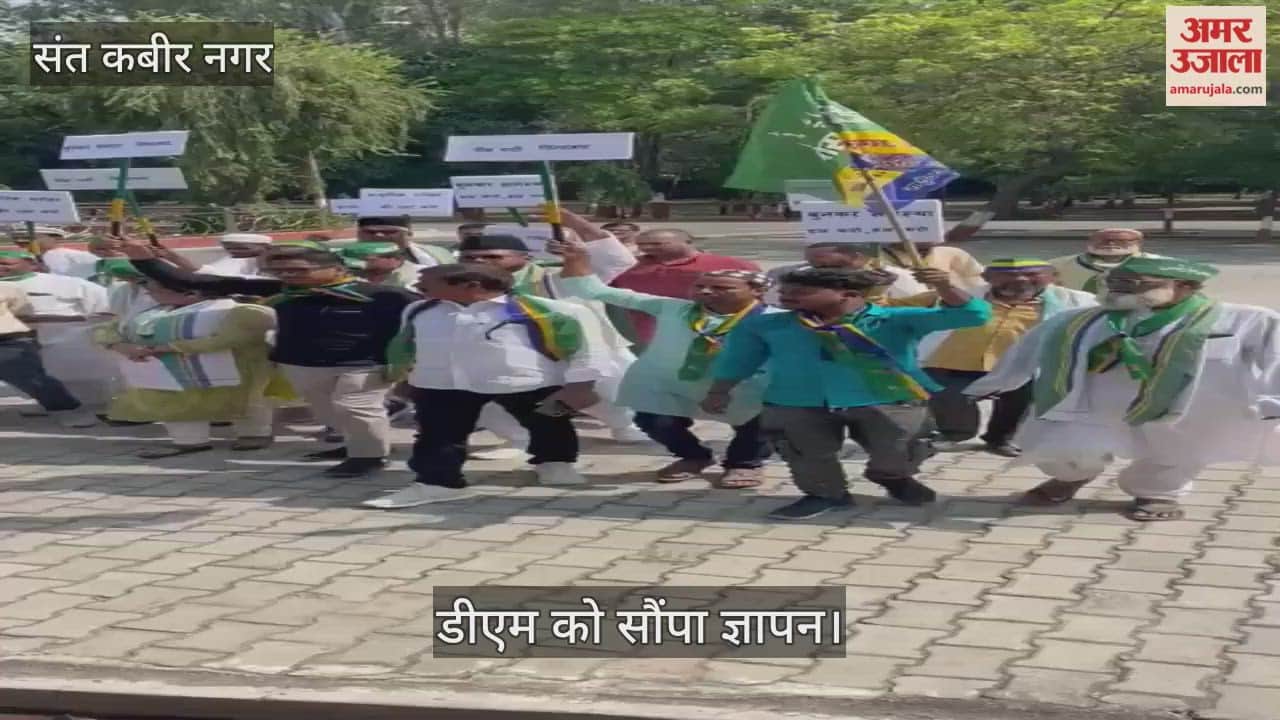 Peace Party workers protested at the Collectorate over the problems.