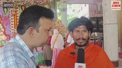 Desi Tarzan wrestler Sanjay Singh reached Vrindavan and visited several saints