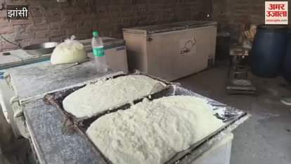 Video: Food department raid...seized khoya destroyed with bulldozer