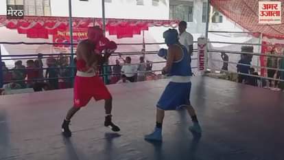 Meerut: State level boxing competition organised at Kailash Prakash Sports Stadium