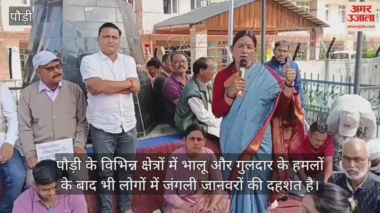 Terror of wild animals in Pauri, Congress raised demand for solution of the problem