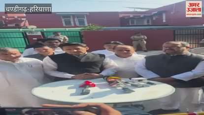 Congress leader Deepender Hooda reached residence of ADGP Y Puran Kumar