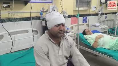 Una: Three unidentified youths attacked a doctor in Basdehra