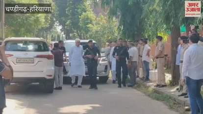 INLD leader Abhay Chautala reached the residence of Amneet P Kumar.