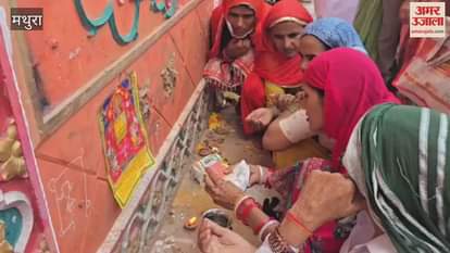large number of childless couples will gather to bathe in Radha Kund On Ahoi Ashtami
