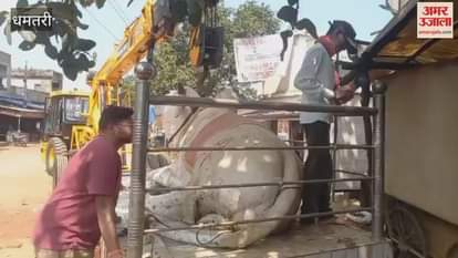 The uprooting of the Nandi statue in Dhamtari heated up the atmosphere in the village