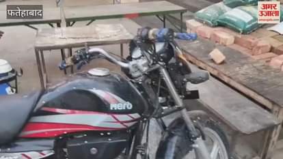 Encroachment reduced market space, milk vendor riding bike fell