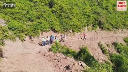 Sirmour Panjahal to Kailash Jhamradi link road work in progress