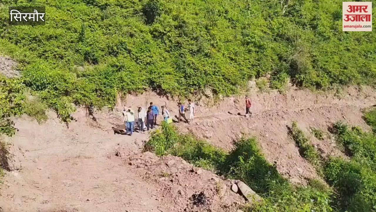 Sirmour Panjahal to Kailash Jhamradi link road work in progress