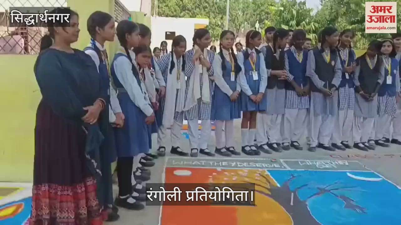 In the Rangoli competition, children of class 10 got first place, while classes 6 and 9 got second place.