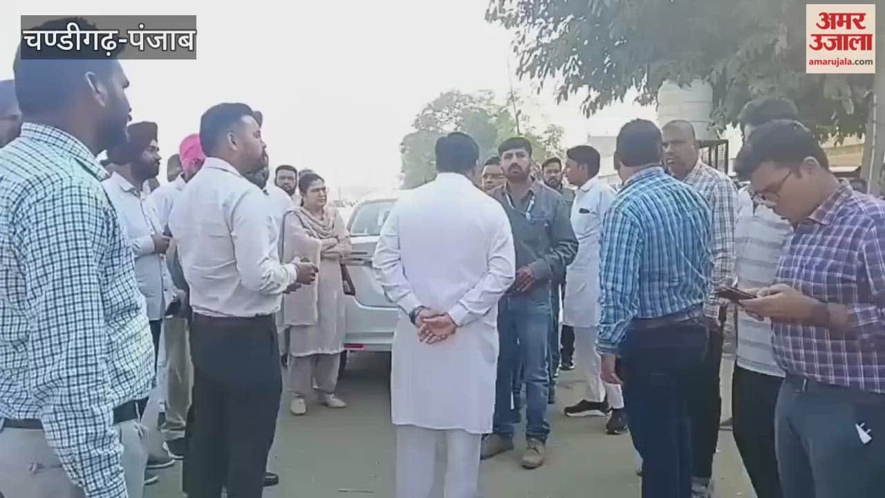 FCI team reached Moga Mandi to check the paddy crop samples.